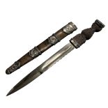 A Scottish regimental dirk of the Calcutta Scottish Volunteers, by Hamilton & Company of Calcutta,