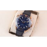 Omega Seamaster Planet Ocean 18ct rose gold Ref 215.63.44.21.03.001 with Box and Papers 2016
