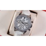 Omega De Ville Chronograph Diamond Set Bezel Circa 2006