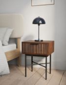 BOXED Wharf Bedside Table - WALNUT. RRP £99. This bedside table delivers timeless style with a