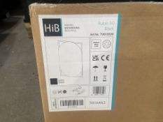 Brand New Rubin LED Mirror - Black. H80xW50cm RRP £475.(79810000) Colour temperature changing LED