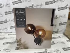 4 X BRAND NEW Harbour Studio Kachia Wired Wall light RRP £44 EACH. The Kachia 2 light wall light