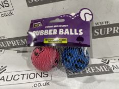 88 X BRAND NEW COOPER AND PATS STRONG AND BOUNCY RUBBER BALLS (LOC: 20.7-AA2054)