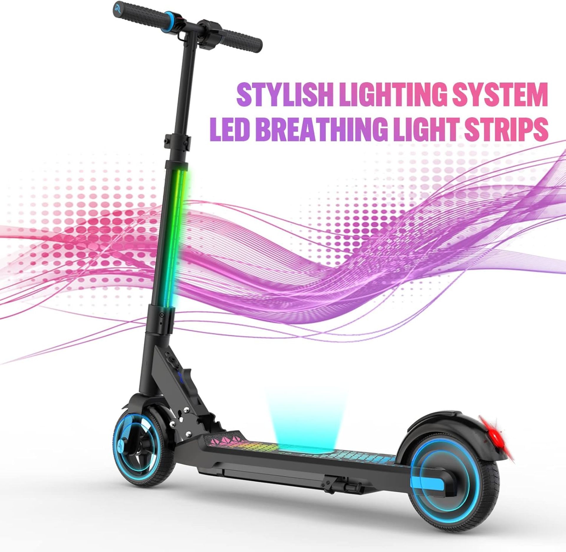 EVERCROSS EV06C Electric Scooter, 6.5'' Foldable Electric Scooter for Kids Ages 6-12, Up to 15 KM/ - Image 4 of 5