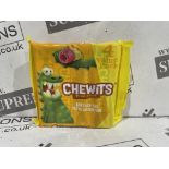 117 X BRAND NEW PACKS OF 4 FRUIT SALAD CHEWITS BB AUGUST 2026 (LOC: 17.2-AA2294)