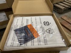 20 X BRAND NEW PREMIUM COTTON SATEEN LUXURY FITTED SHEETS WHITE 100 X 200 X 30CM (LOC: 18.1-AA220)