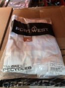 25 X NEW PAIRS OF PORTWEST WOMENS STRETCH CARGO TROUSERS WHITE. SIZE 38'' UK 20 (LOC: 5.2-WW17)