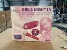 3X BRAND NEW EASY KARAOKE BLUETOOTH CD KARAOKE PARTY SYSTEMS WITH MICROPHONE (COLOURS MAY VARY