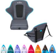 2 X Bluefin Premium SUP & Kayak Seat | With Comfortable Inflatable Seat Pad & Handy Mesh Pocket |