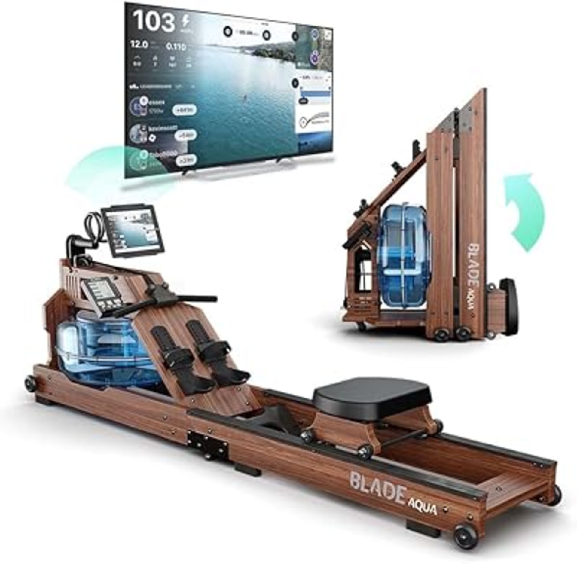 Bluefin Fitness Blade Aqua W-1 | Water Resistance Powered Rowing ...