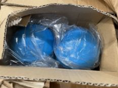 12 X BRAND NEW SETS OF 2 1.5KG WEIGHTED GYM BALLS (LOC: 35.2-AA929)