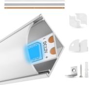 8 X BRAND NEW EDELHAND© LED Aluminium Profile 10 x 1 m – LED U-Profile as a Complete Set with