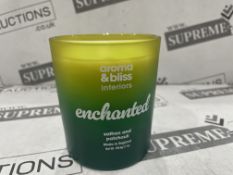 12 X BRAND NEW PECKSNIFFS ENGLAND 198.4G LUXURY AROMA AND BLISS ENCHANTED SAFFRON AND PATCHOULLI