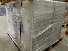 PALLET TO CONTAIN 4 X BRAND NEW COLENSO CHAIR DARK BLUE LINEN EFFECT (LOC: 22.14-PLT74)