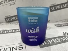 12 X BRAND NEW PECKSNIFFS ENGLAND 198.4G LUXURY AROMA AND BLISS WISH BERGAMOT AND AMBERGIS SCENTED