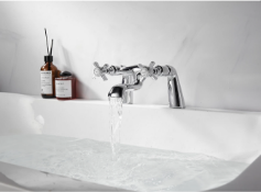 2 X BRAND NEW VURTU Bensham Bath Filler, 1/4 Turn, Dual Lever Ceramic Disc, High/ Low Water