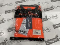 24 X BRAND NEW PORTWEST ORANGE HI VIS SHORT SLEEVED POLO TOPS SIZE MEDIUM (LOC: 23.8-AA1288)