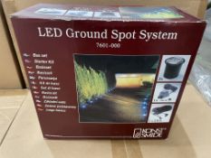 4 X BRAND NEW Konstsmide Effect 7601-000EE LED Ground Spot Starter Kit [Energy Class G] RRP 380