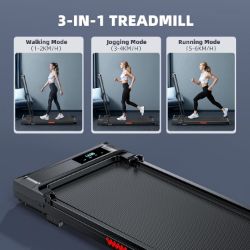 Folding Treadmill Walking Pad Foldable - Treadmills with Handle for Home Office Under Desk Running