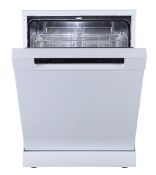 FS60DISHUK Freestanding Full size Dishwasher - White. - SR3F. RRP £329.00.