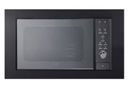 GoodHome GHBIMW25UK 25L Built-in Microwave - Mirrored black. - SR3F. RRP £349.00.