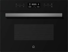 GoodHome GHCPO45 Built-in Compact Combination microwave - Gloss black. - SR3F. RRP £499.00.