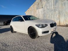 AJ14 MEU, BMW 116I SE, LOGBOOK, 103,681 MILES, 6 SPEED, 1 X KEY, START STOP