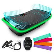 Bluefin Fitness 4D Triple Motor Vibration Plate | Powerful | Magnetic Therapy RRP £229. Equipped