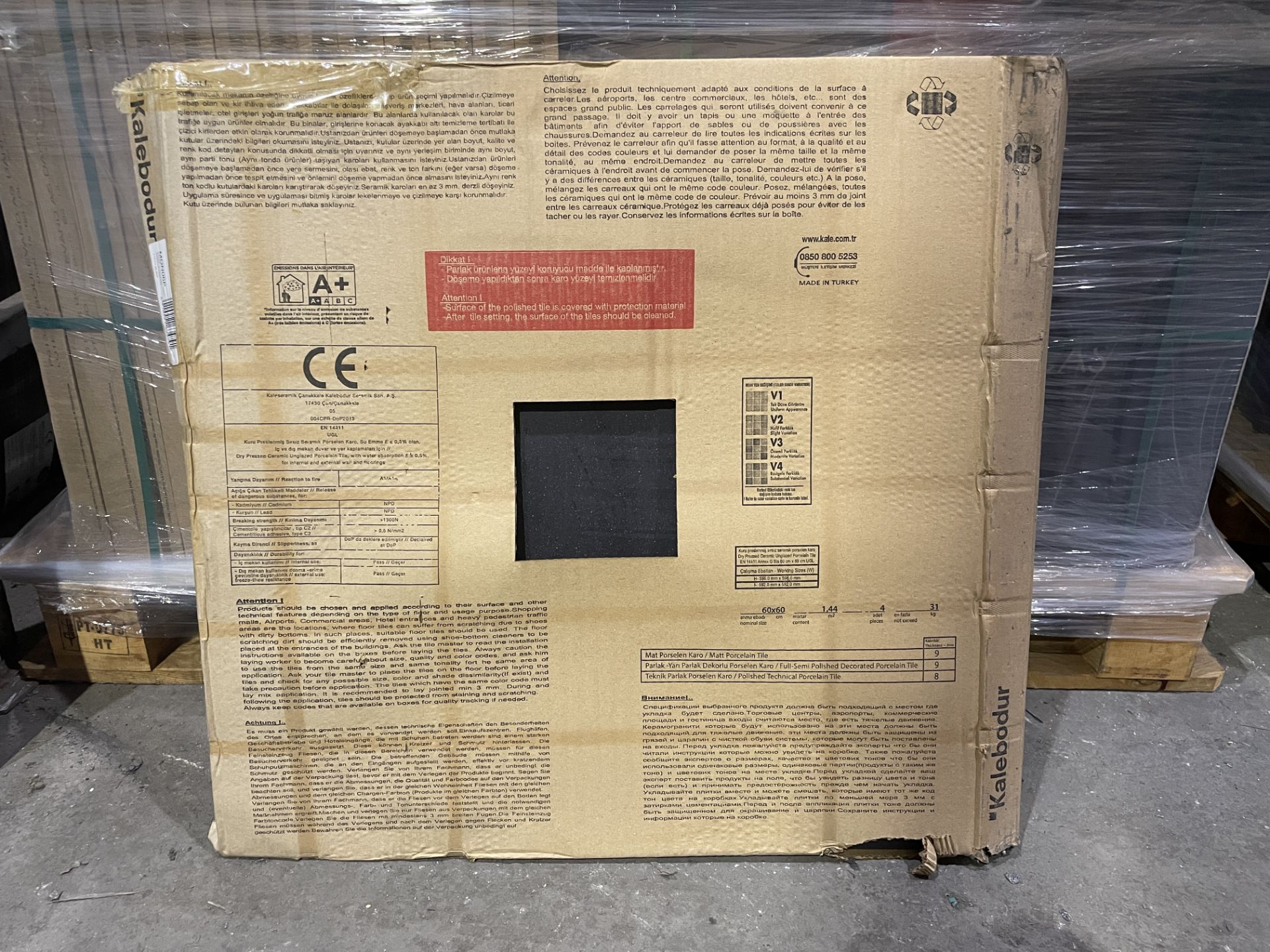 Pallet to Contain 30 x Packs of Modern Graphite Granite Tiles. Polished ...
