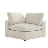 Boxed Lutyens Beige Linen Blend Modular Sofa, Corner Unit. - R48.2. RRP £659.99. The extra deep-