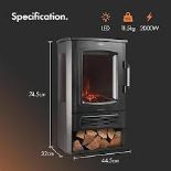 Boxed 2000W Freestanding Panoramic Log Store Stove Heater-SR5(4.7)