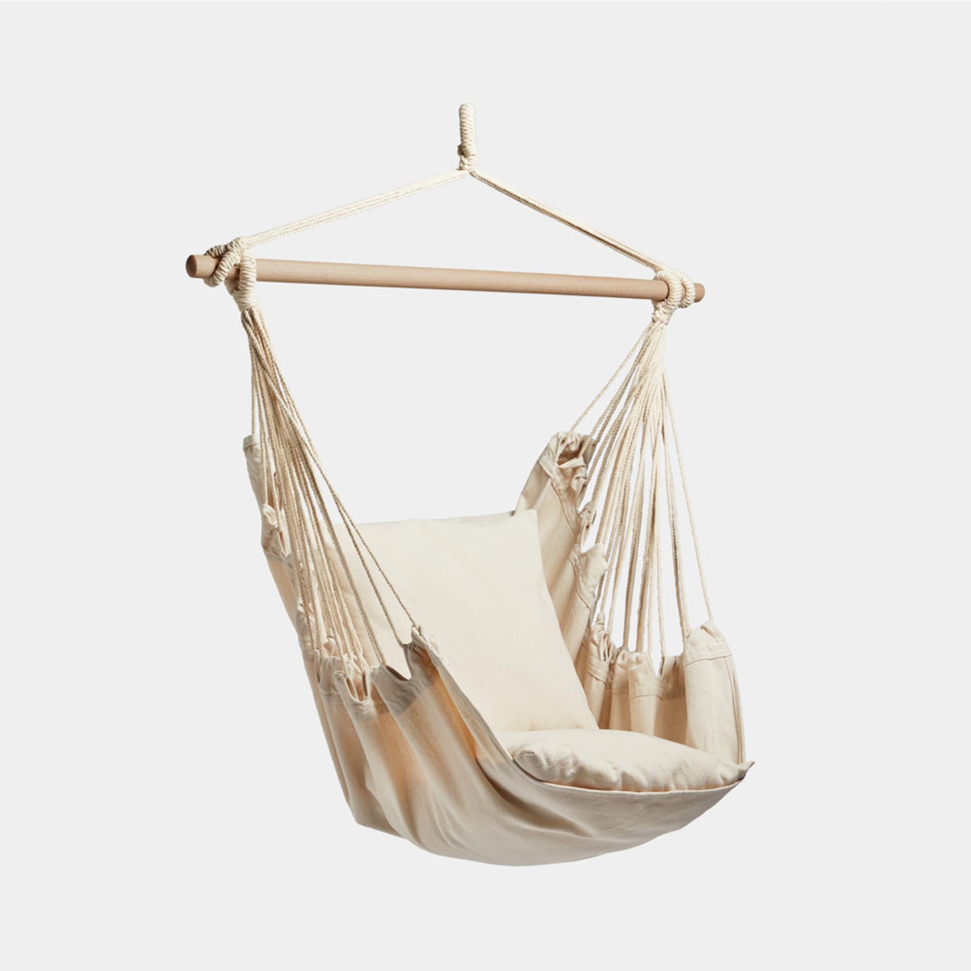 Boxed Seville Beige Hanging Swing Chair-RS1.8