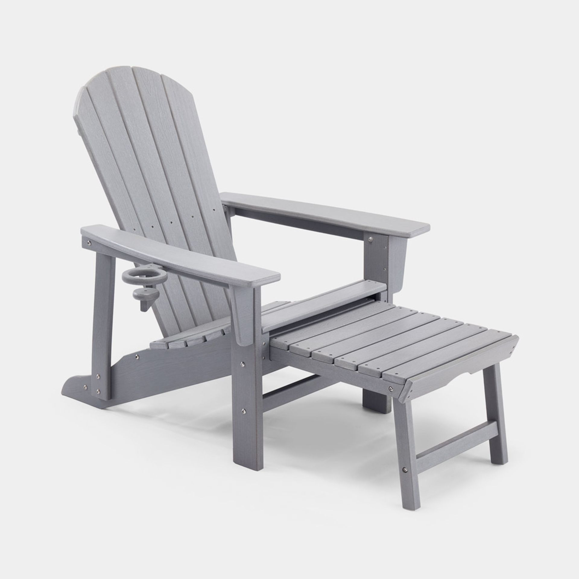 Boxed Westport Grey Garden Chair with Footstool-SR5(4.10)
