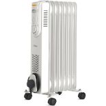 Boxed 7 Fin Oil Filled Radiator 1500W - White-SR3(4.4)