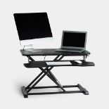 Boxed Gas Assisted Sit Stand Rising Workstation - Black-SR5(4.11)