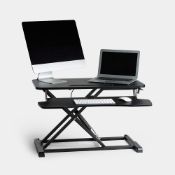 Boxed Gas Assisted Sit Stand Rising Workstation - Black-SR5(4.11)