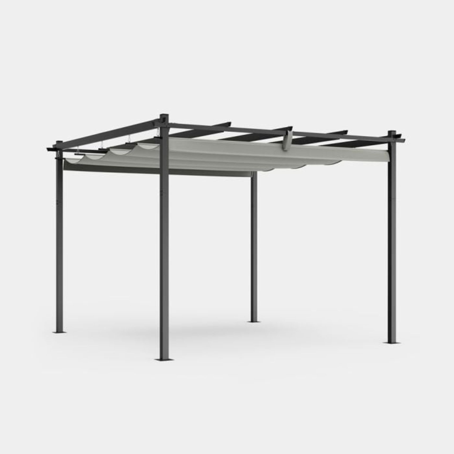 Boxed 3m x 3m Pergola with Roof-RS1.4
