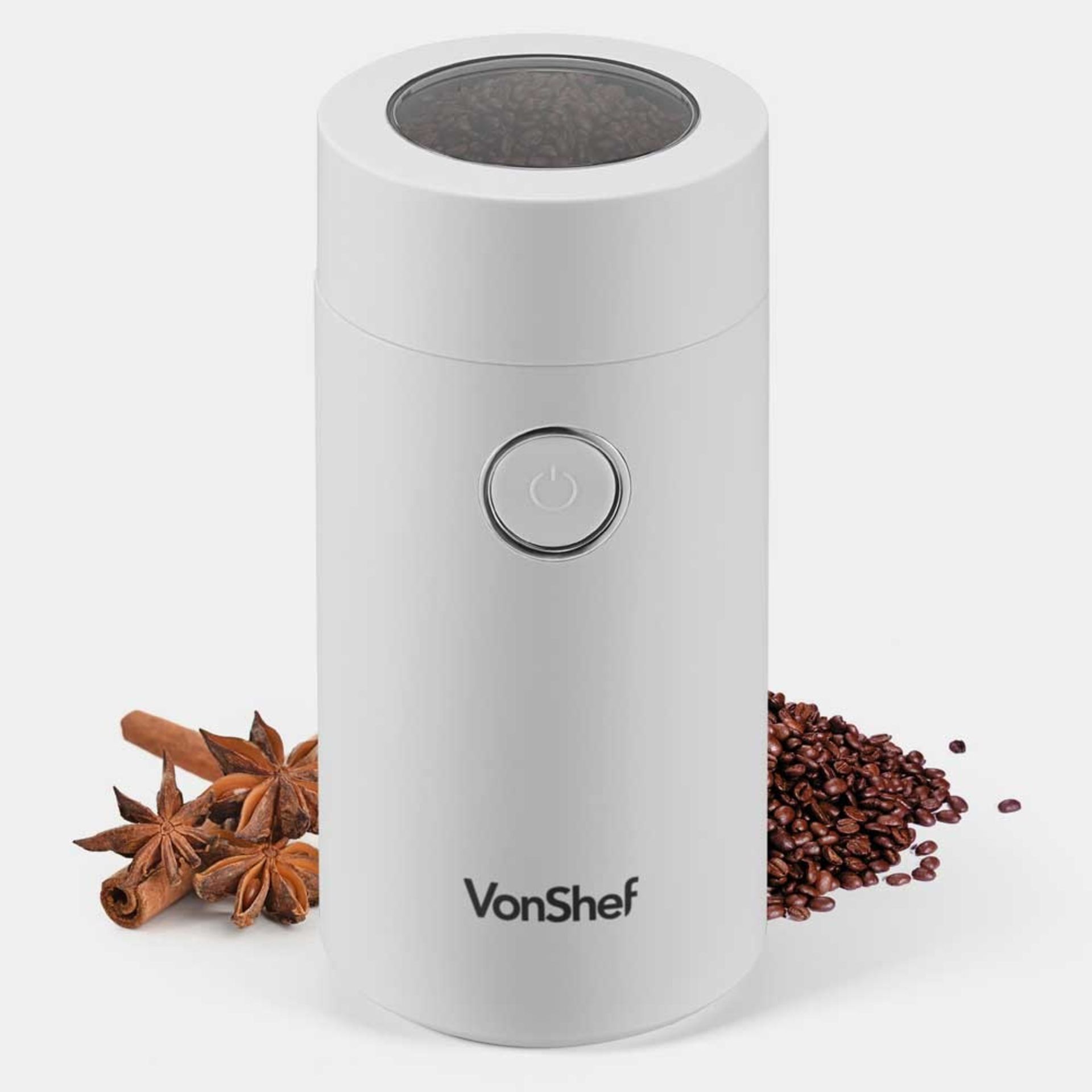 Boxed Cream Electric Coffee Bean Grinder-RS1.1