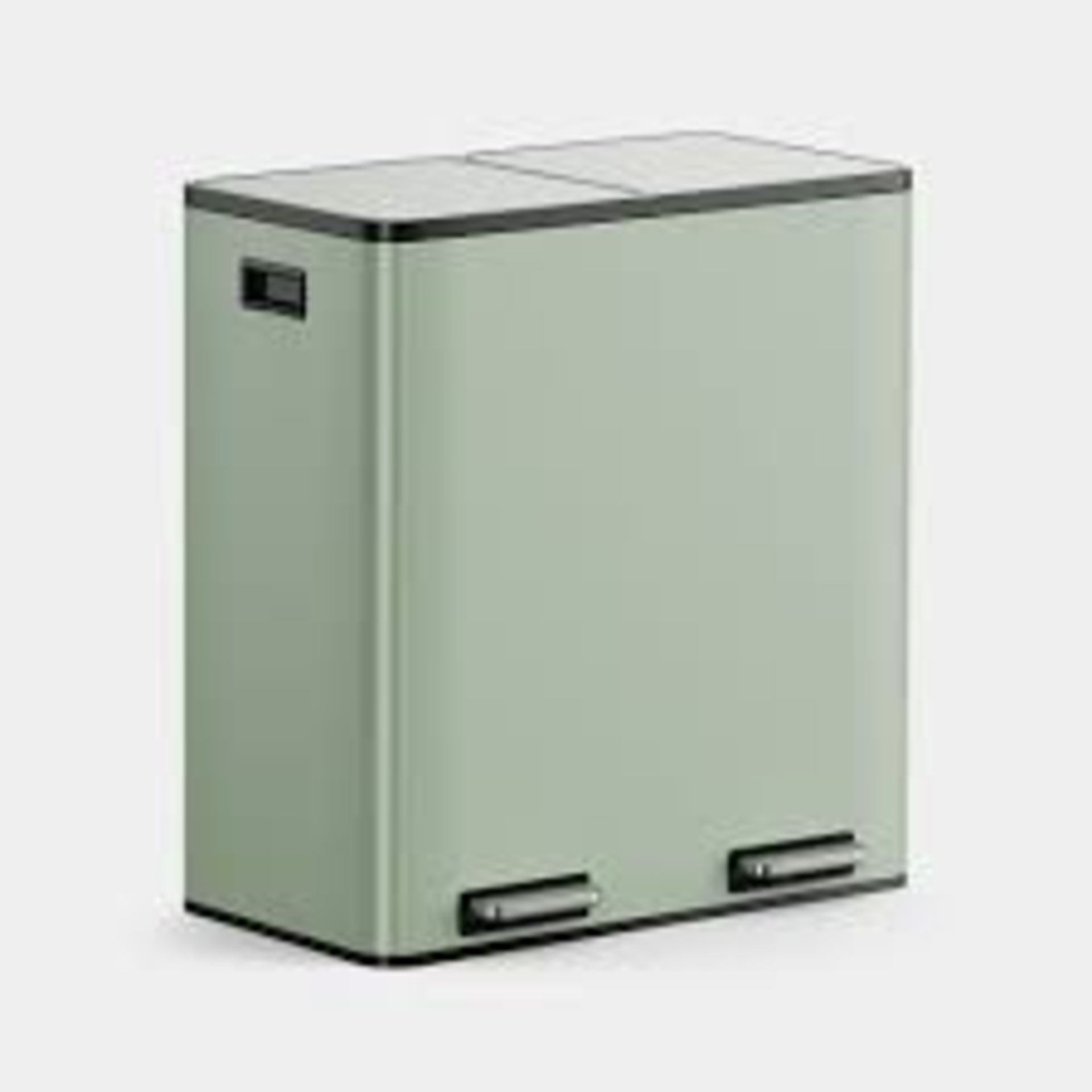 Boxed Matte Sage Green Double Bin - 60L-SR5(1.4)