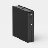 Boxed Shrewsbury Black Slim Bathroom Storage Unit-SR5(4.9)