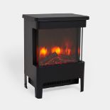 Boxed 1900W Glass Front Stove Heater - Black-SR5(4.6)