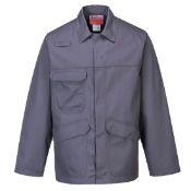 12x BRAND NEW & PACKAGED PORTWEST FR35 BIZFLAME PRO JACKETS - GREY - SIZE XXXL. (LOC: R49-24-CC446)
