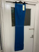 BRAND NEW DEL-CORE Zip Cigarette Trousers - BLUE - SIZE 38. RRP £1275. DEL-CORE Zip Cigarette
