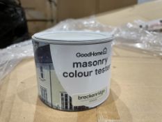 192 X BRAND NEW GOODHOME BRECKENRIDGE SMOOTH MASONARY PAINT TUBS 350ML (LOC: 25.11-AA968)