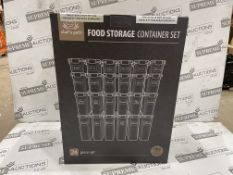 6 X BRAND NEW CHEFS PATH 24 PIECE LUXURY FOOD CONTAINER STORAGE SETS WITH SPOON SET, CHALKBOARD