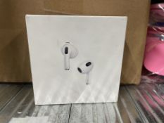 NEW Apple AirPods (3rd generation) with MagSafe Charging Case RRP £149. Spatial audio with dynamic