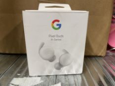 NEW Google Pixel Buds A-Series – Wireless Earbuds, Clearly White RRP £109. Sound that’s music to