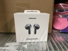 NEW SAMSUNG Galaxy Buds3 Wireless Bluetooth Noise-Cancelling Earbuds - Silver RRP £129. Enjoy your