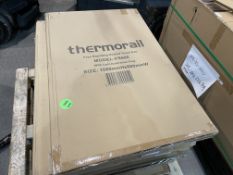 BRAND NEW THERMORAIL FS66E FREE STANDING HEATED TOWEL RAIL 1080 X 600MM RRP £319 (LOC: 18.16-AA486)