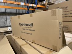 BRAND NEW THERMORAIL 304 STAINLESS STEEL BRUSHED HEATED TOWEL RAIL 1120 X 400MM RRP £419 (LOC: 42.